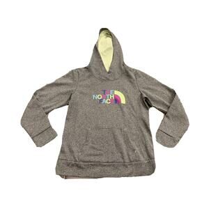 The North Face Gray Womens Pullover Pocket Hoodie Sweatshirt Size M MEDIUM